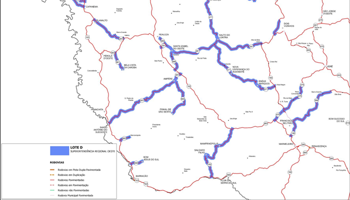Seis grupos disputam conservação de 1,4 mil km de rodovias do Oeste e Sudoeste