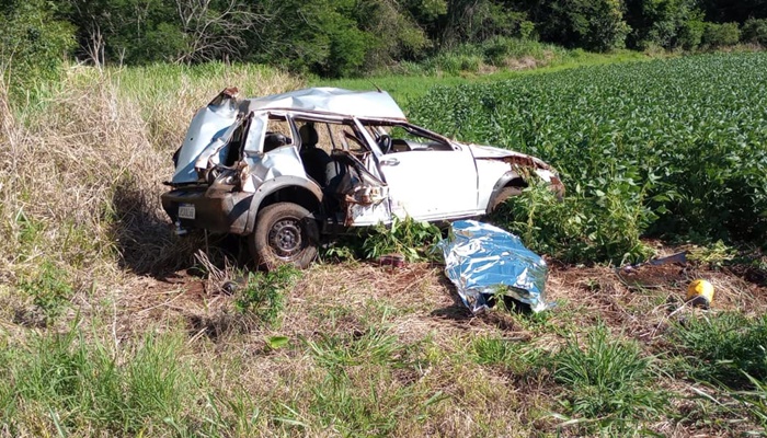 Três Barras - Duas pessoas morrem em acidente na PR-484