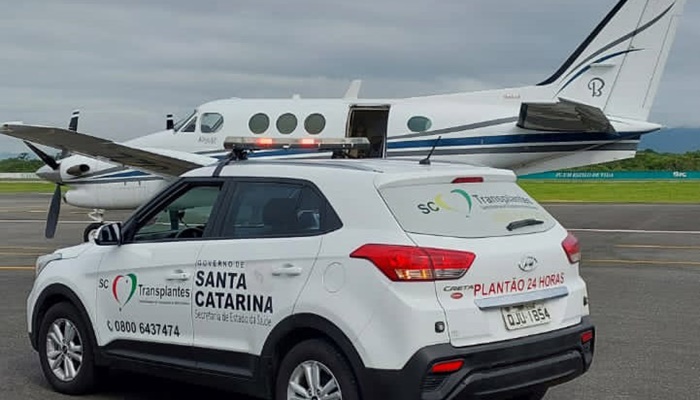 Estado transporta fígado de Santa Catarina para a RMC em apenas 30 minutos