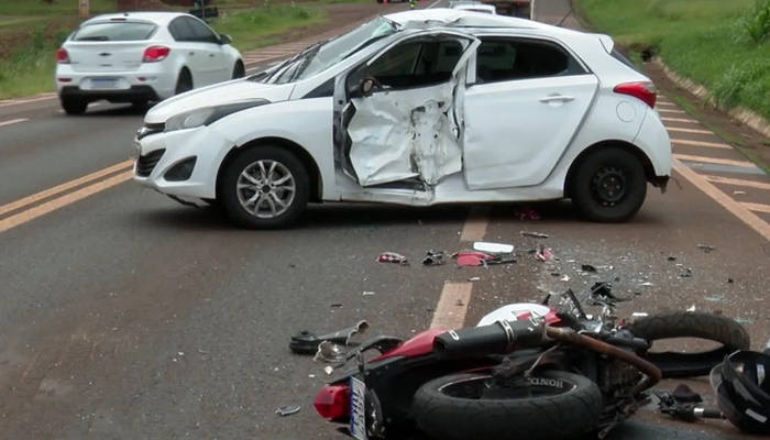 Gestante e motociclista morrem em acidente
