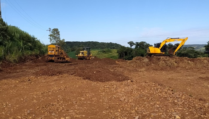 Guaraniaçu - Canteiro de obras para construção das 65 casas segue a todo vapor