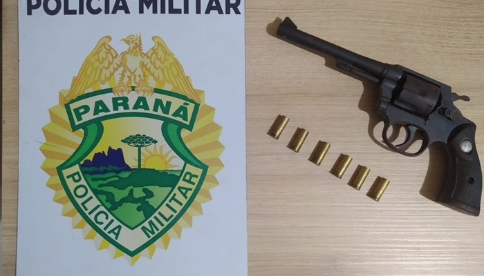 Candói - Rapaz de 24 anos é detido com arma no interior do município 