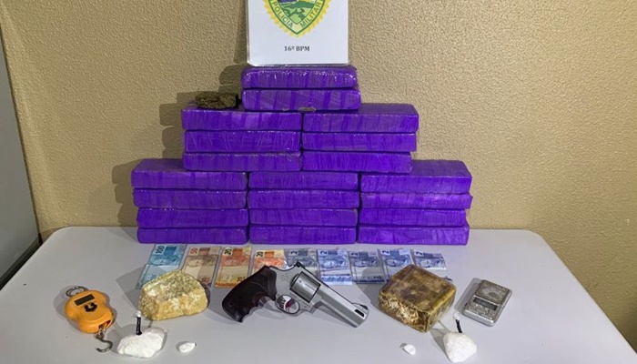 Pinhão - Rotam prende traficante com mais de 13 quilos de drogas
