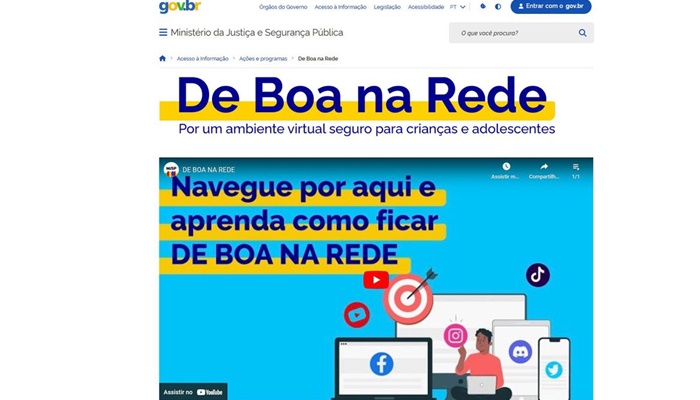 Governo cria site com dicas sobre como proteger crianças nas redes 