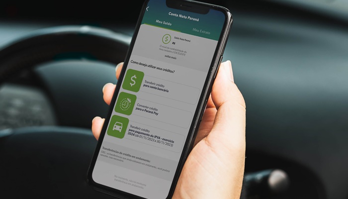  R$ 3,76 milhões em créditos do Nota Paraná foram transferidos para pagar o IPVA 2024