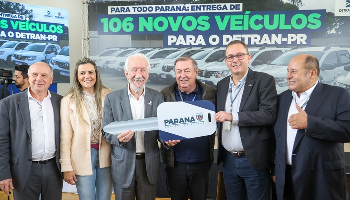  Estado entrega 106 veículos e equipamentos para reforçar atendimentos do Detran-PR