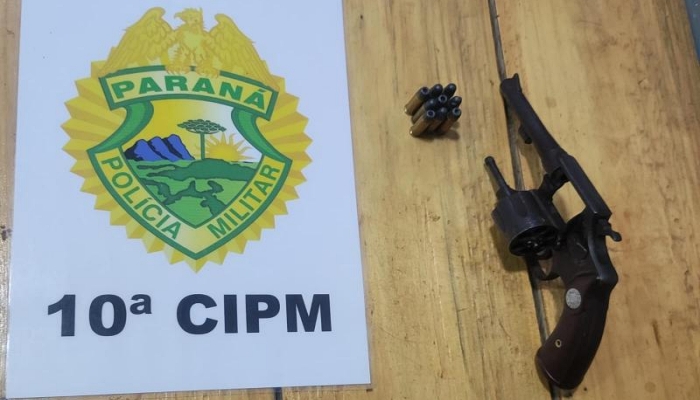 Laranjeiras do Sul - Policia Militar prende homem armado com revolver 32