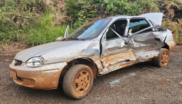 Rio Bonito do Iguaçu - Condutor morre após acidente na estrada do aeroporto