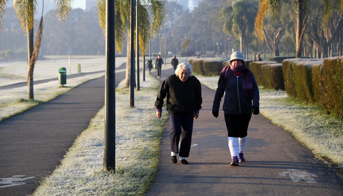  Simepar indica frio rigoroso no fim de semana, com temperaturas negativas no Sul do Estado