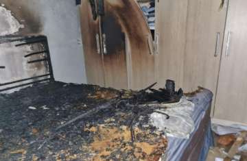 Laranjeiras do Sul - Casa é parcialmente destruída por incêndio no Barro Presidente Vargas