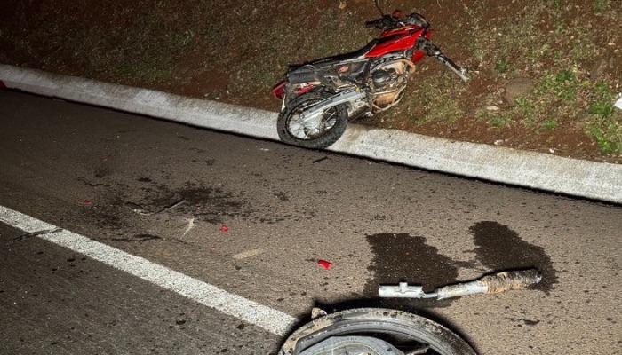 Laranjeiras- Motociclista morre ao bater de frente com carro na BR 277