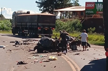 Cantagalo - Casal morre e 5 pessoas ficam feridas em grave acidente na BR-277