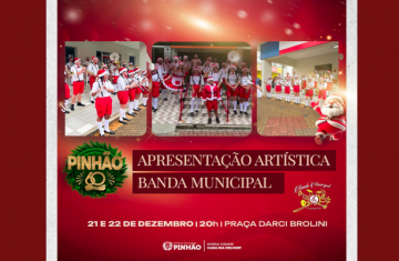 Pinhão - Apresentação artística de Natal na Praça Darci Brolini