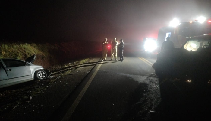 Pinhão - Colisão frontal na PR-170 resulta em morte e feridos