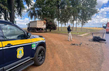 Candói - Motociclista morre em grave acidente