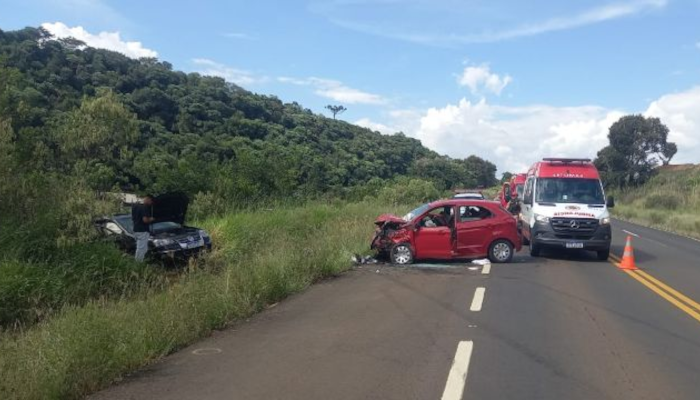 Pinhão - Acidente na PR-170 Deixa Quatro Feridos