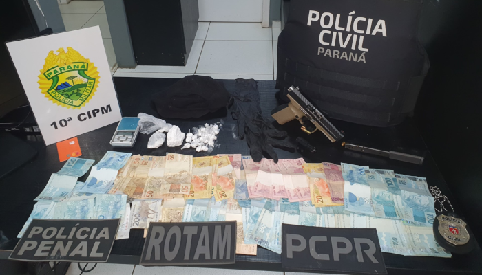 Laranjeiras do Sul - Arma, Drogas e Dinheiro em Buscas Relacionadas a Homicídio
