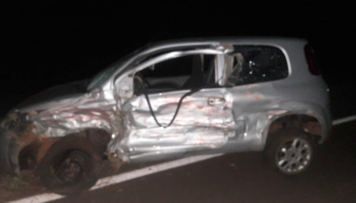 Três Barras do Paraná - Três Carros Batem na PR-484