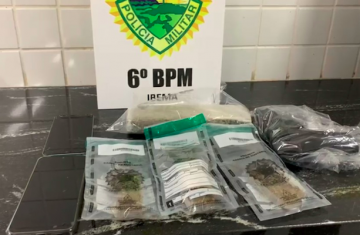 Ibema - Dupla é Flagrada com quase 600 Gramas de Maconha
