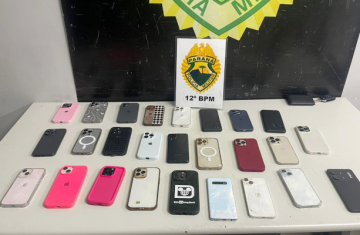 Polícia recupera 28 celulares roubados ou furtados em show em Pinhais