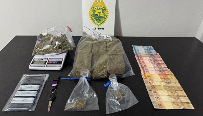Pinhão - ROTAM Apreende Mais de 2 kg de Maconha