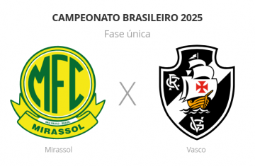 Brasileirão: Mirassol x Vasco