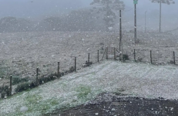 Rio Grande do Sul registra neve em algumas localidades