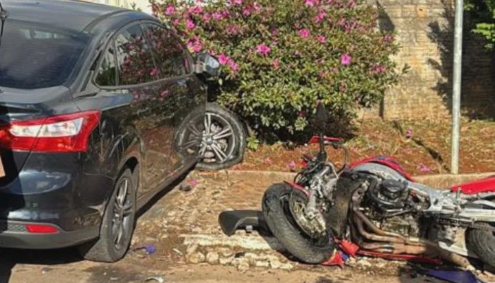 Laranjeiras do Sul - Motociclista Fica Gravemente Ferido Após Acidente