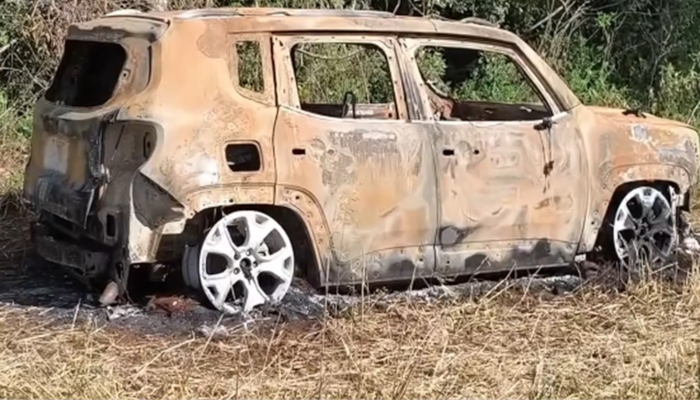 Candói - Corpo carbonizado é encontrado em veículo incendiado