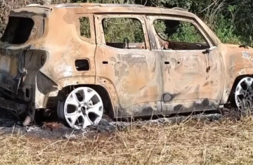 Candói - Corpo carbonizado é encontrado em veículo incendiado