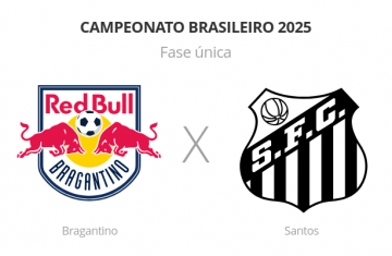 Brasileirão: Bragantino x Santos