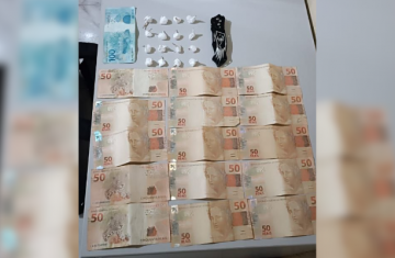 Três Barras do Paraná - Polícia apreende drogas, dinheiro e canivete