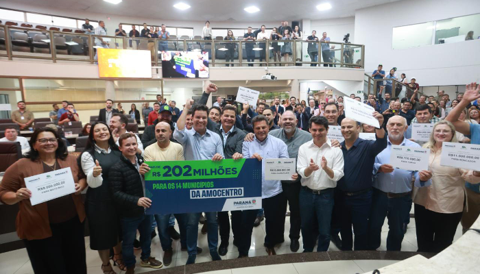 Estado libera R$ 202,7 milhões para os municípios da região de Guarapuava