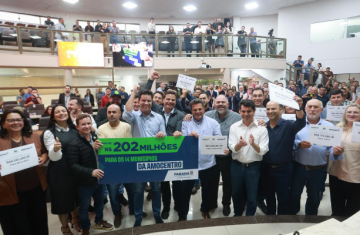 Estado libera R$ 202,7 milhões para os municípios da região de Guarapuava