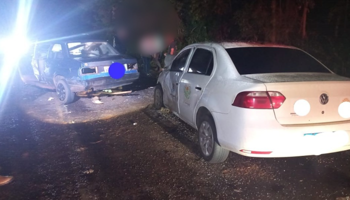 Palmital - Colisão frontal entre dois carros na PR-364 mata dois homens
