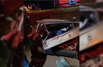 Pinhão - Acidente na PR-170 deixa ex-prefeito com ferimentos