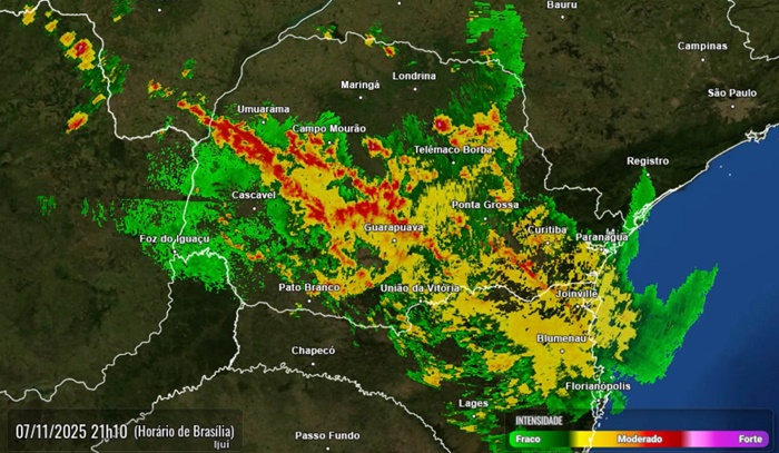 Foto - Simepar Rio Bonito do Iguaçu - Simepar confirma que cidade foi atingida por um tornado