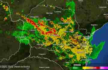 Rio Bonito do Iguaçu - Simepar confirma que cidade foi atingida por um tornado