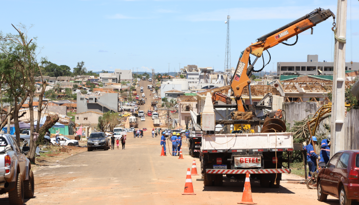 Copel e Sanepar avançam na reconstrução dos serviços essenciais em Rio Bonito do Iguaçu