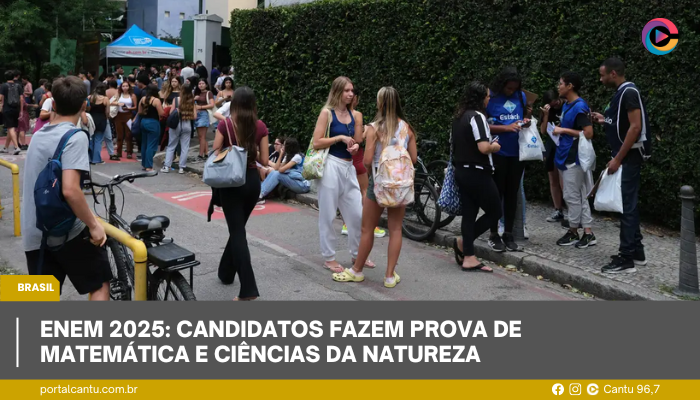 Enem 2025: candidatos fazem prova de matemática e ciências da natureza