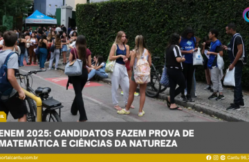 Enem 2025: candidatos fazem prova de matemática e ciências da natureza