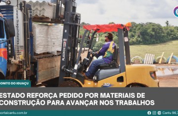 Estado reforça pedido por materiais de construção para avançar nos trabalhos