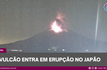 Vulcão entra em erupção no Japão