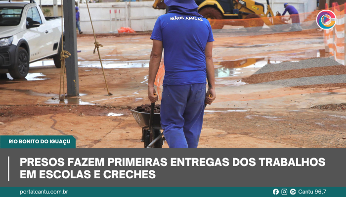 Rio Bonito do Iguaçu - Presos fazem primeiras entregas dos trabalhos em escolas e creches