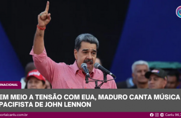 Em meio a tensão com EUA, Maduro canta música pacifista de John Lennon