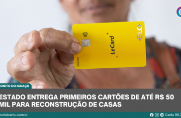 Rio Bonito do Iguaçu - Estado entrega primeiros cartões de até R$ 50 mil para reconstrução de casas