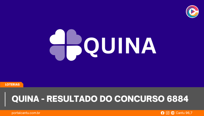 Quina - resultado do concurso 6884