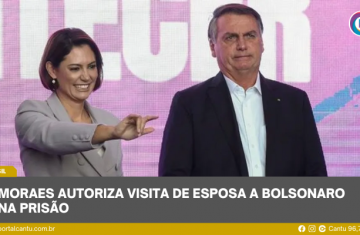 Moraes autoriza visita de esposa a Bolsonaro na prisão