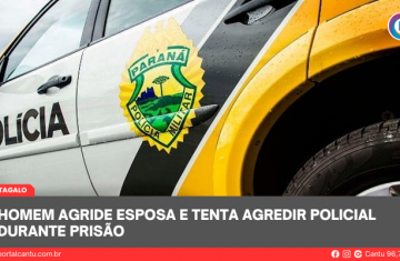 Cantagalo - Homem agride esposa e tenta agredir policial durante prisão