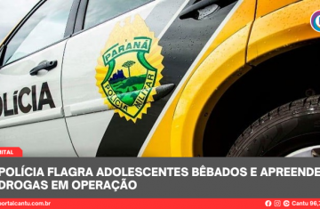 Palmital - Polícia flagra adolescentes bêbados e apreende drogas em operação